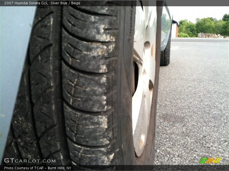 Silver Blue / Beige 2007 Hyundai Sonata GLS