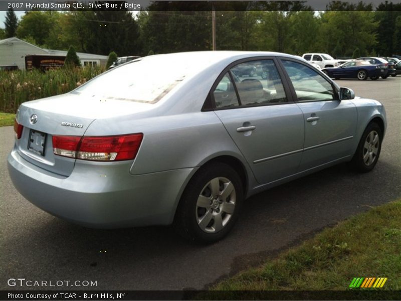 Silver Blue / Beige 2007 Hyundai Sonata GLS