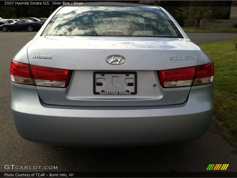 Silver Blue / Beige 2007 Hyundai Sonata GLS