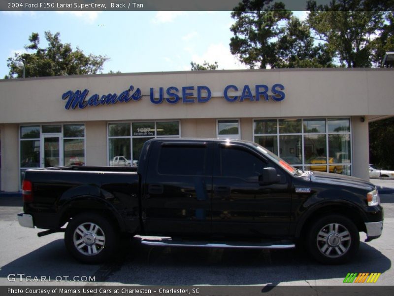 Black / Tan 2004 Ford F150 Lariat SuperCrew