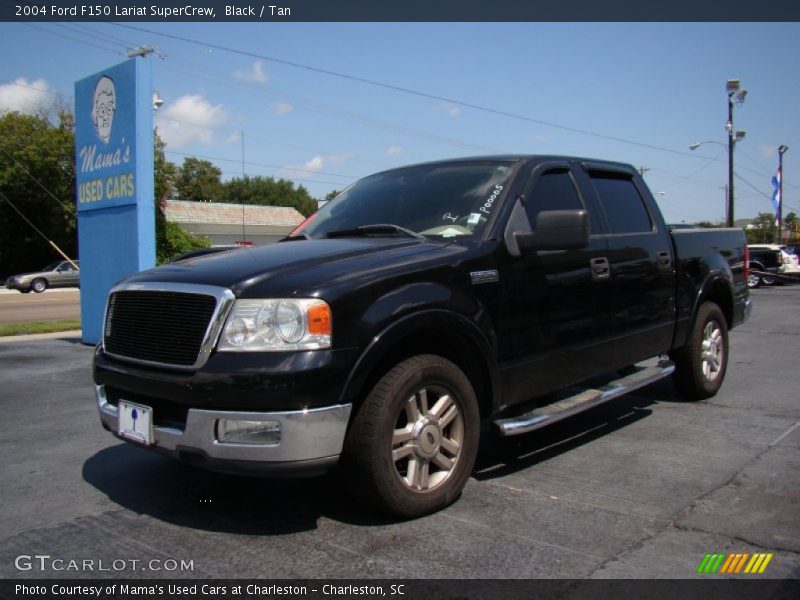 Black / Tan 2004 Ford F150 Lariat SuperCrew