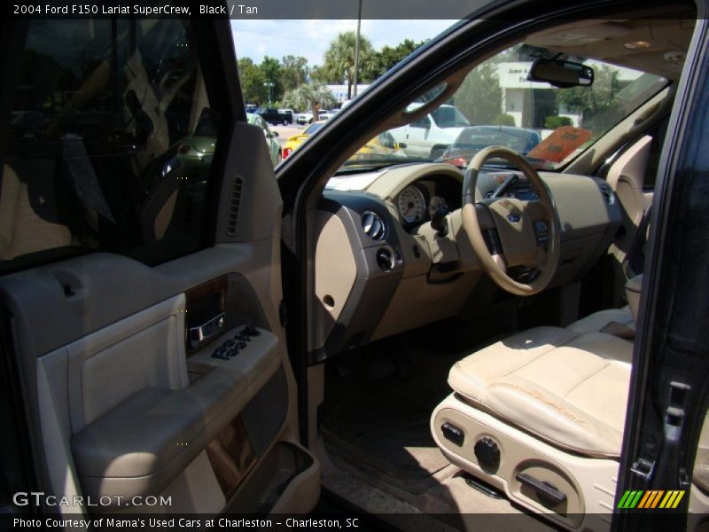 Black / Tan 2004 Ford F150 Lariat SuperCrew