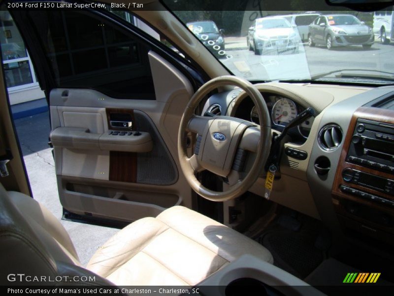 Black / Tan 2004 Ford F150 Lariat SuperCrew