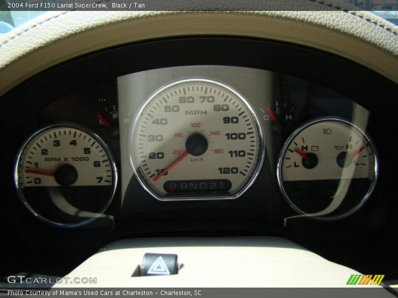 Black / Tan 2004 Ford F150 Lariat SuperCrew