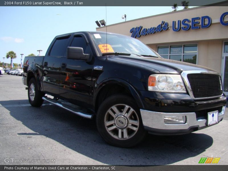 Black / Tan 2004 Ford F150 Lariat SuperCrew