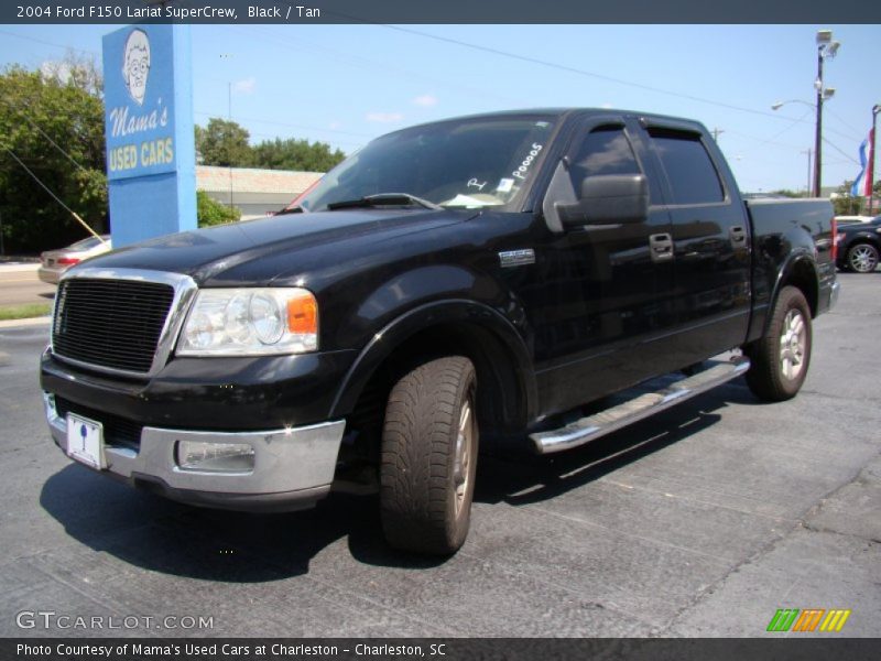 Black / Tan 2004 Ford F150 Lariat SuperCrew