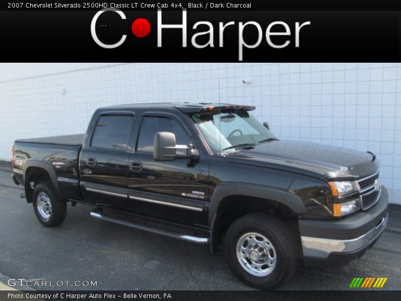Black / Dark Charcoal 2007 Chevrolet Silverado 2500HD Classic LT Crew Cab 4x4