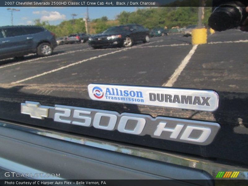 Black / Dark Charcoal 2007 Chevrolet Silverado 2500HD Classic LT Crew Cab 4x4