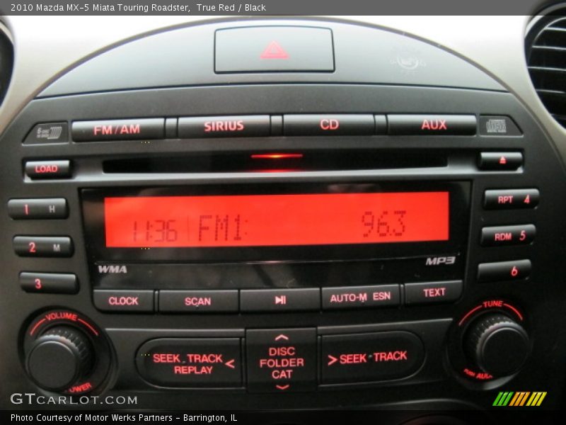 True Red / Black 2010 Mazda MX-5 Miata Touring Roadster