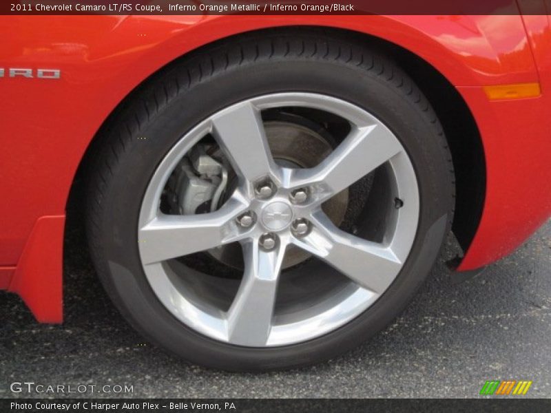 Inferno Orange Metallic / Inferno Orange/Black 2011 Chevrolet Camaro LT/RS Coupe