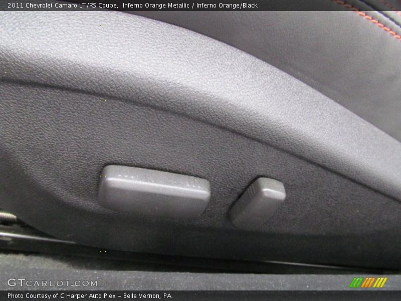 Inferno Orange Metallic / Inferno Orange/Black 2011 Chevrolet Camaro LT/RS Coupe