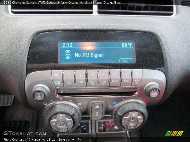 Inferno Orange Metallic / Inferno Orange/Black 2011 Chevrolet Camaro LT/RS Coupe