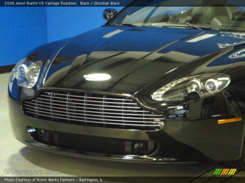 Black / Obsidian Black 2008 Aston Martin V8 Vantage Roadster