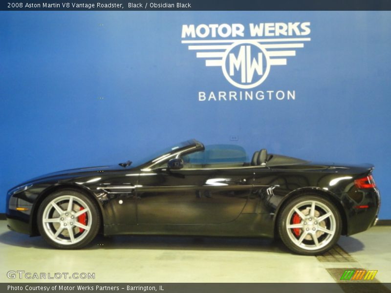 Black / Obsidian Black 2008 Aston Martin V8 Vantage Roadster