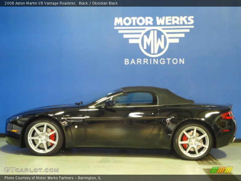 Black / Obsidian Black 2008 Aston Martin V8 Vantage Roadster