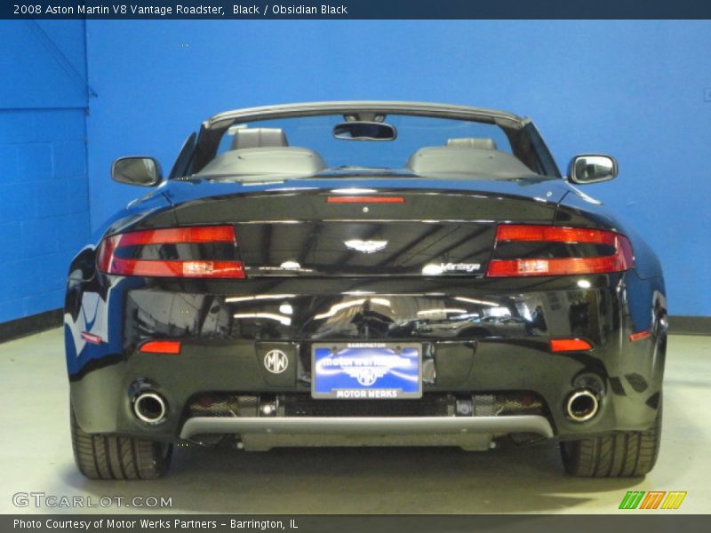 Black / Obsidian Black 2008 Aston Martin V8 Vantage Roadster