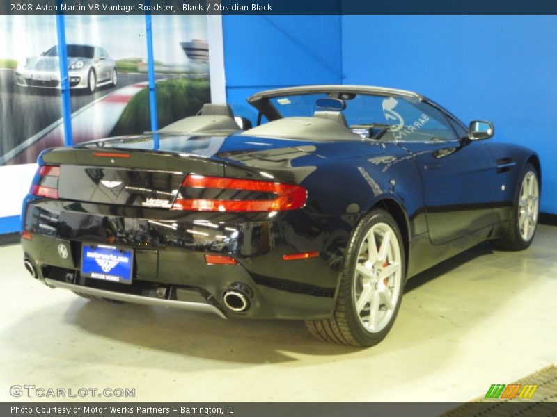 Black / Obsidian Black 2008 Aston Martin V8 Vantage Roadster