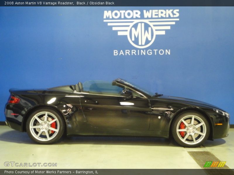 Black / Obsidian Black 2008 Aston Martin V8 Vantage Roadster