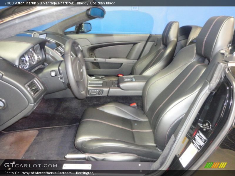 Front Seat of 2008 V8 Vantage Roadster