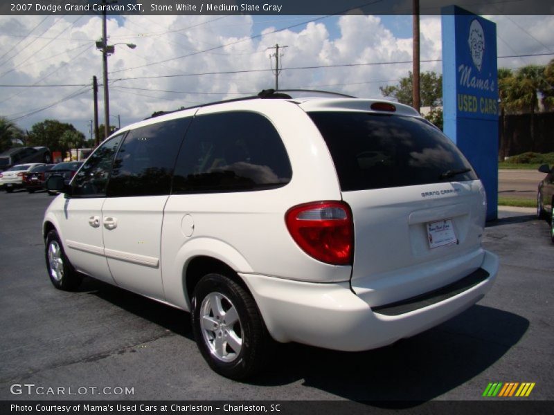 Stone White / Medium Slate Gray 2007 Dodge Grand Caravan SXT