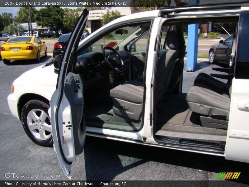Stone White / Medium Slate Gray 2007 Dodge Grand Caravan SXT