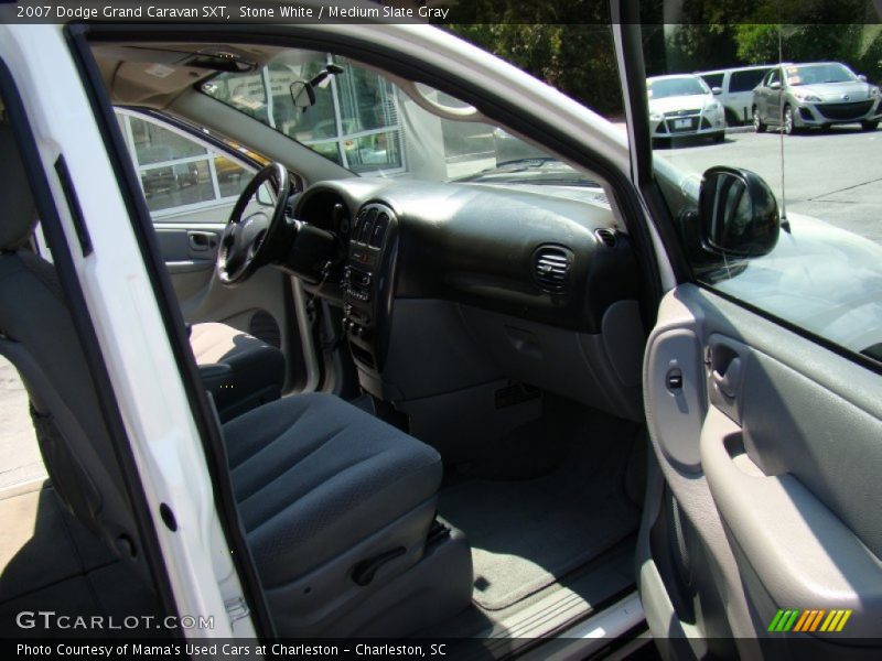 Stone White / Medium Slate Gray 2007 Dodge Grand Caravan SXT