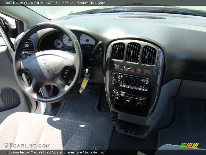 Stone White / Medium Slate Gray 2007 Dodge Grand Caravan SXT