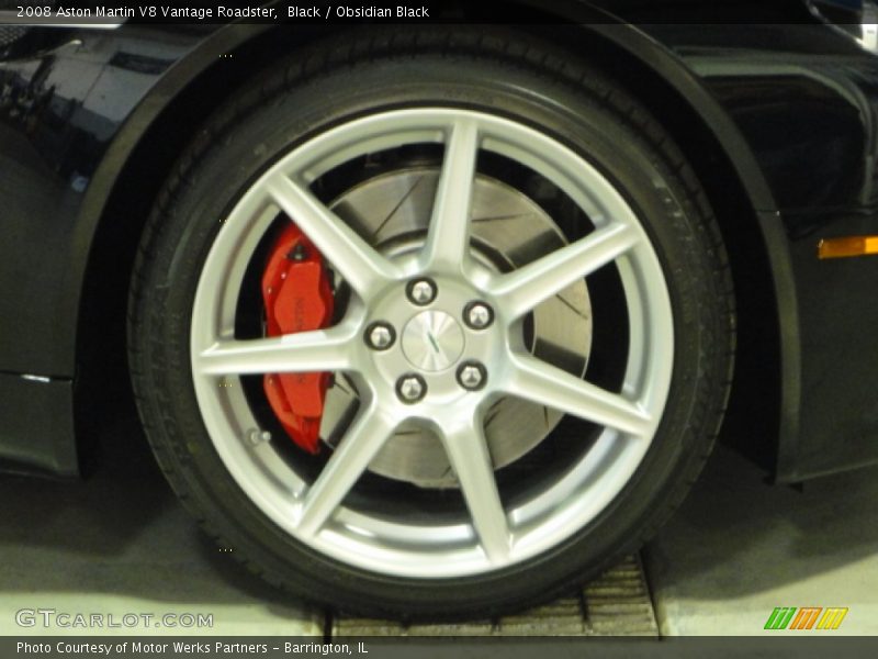 Black / Obsidian Black 2008 Aston Martin V8 Vantage Roadster