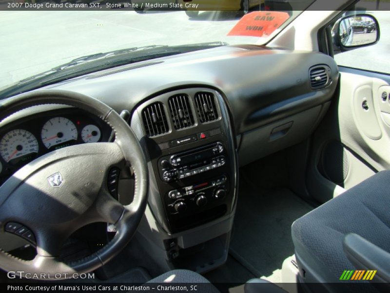 Stone White / Medium Slate Gray 2007 Dodge Grand Caravan SXT