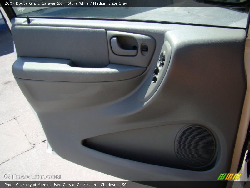 Stone White / Medium Slate Gray 2007 Dodge Grand Caravan SXT