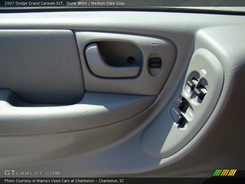 Stone White / Medium Slate Gray 2007 Dodge Grand Caravan SXT