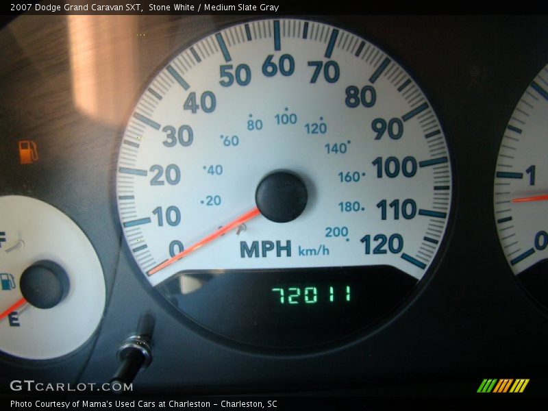 Stone White / Medium Slate Gray 2007 Dodge Grand Caravan SXT
