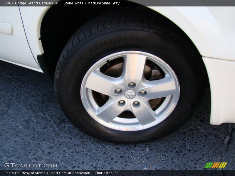Stone White / Medium Slate Gray 2007 Dodge Grand Caravan SXT
