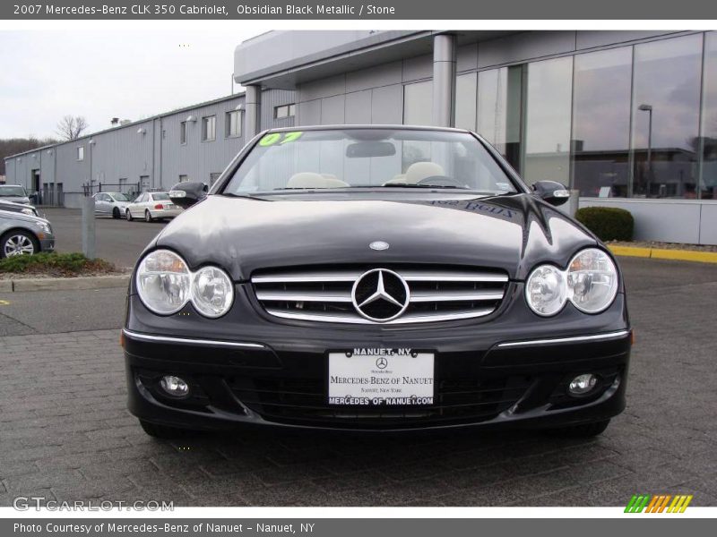 Obsidian Black Metallic / Stone 2007 Mercedes-Benz CLK 350 Cabriolet