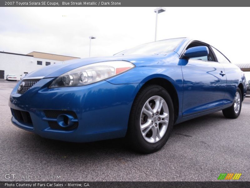 Blue Streak Metallic / Dark Stone 2007 Toyota Solara SE Coupe