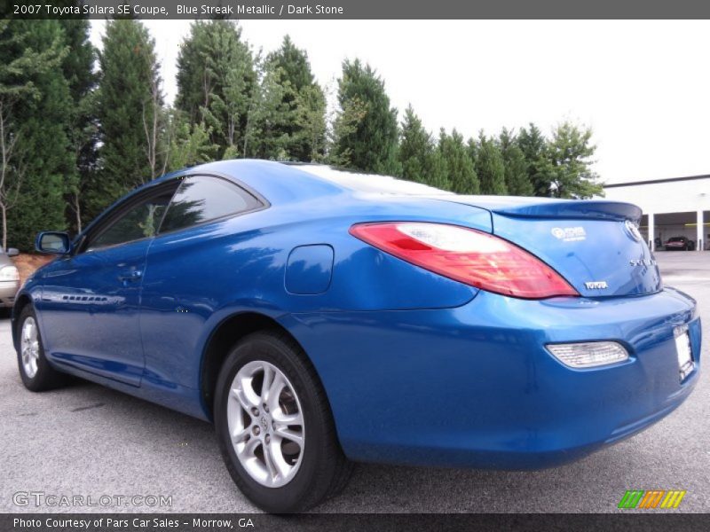 Blue Streak Metallic / Dark Stone 2007 Toyota Solara SE Coupe