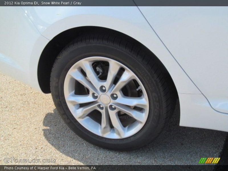 Snow White Pearl / Gray 2012 Kia Optima EX