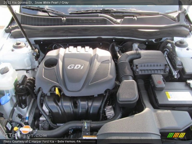 Snow White Pearl / Gray 2012 Kia Optima EX