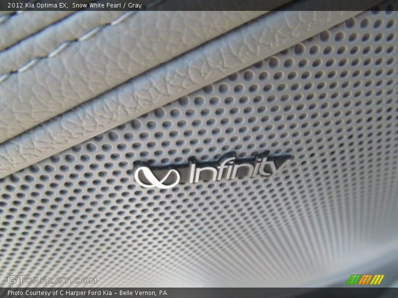 Snow White Pearl / Gray 2012 Kia Optima EX