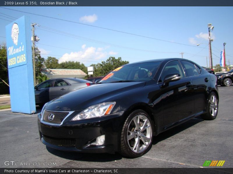 Obsidian Black / Black 2009 Lexus IS 350
