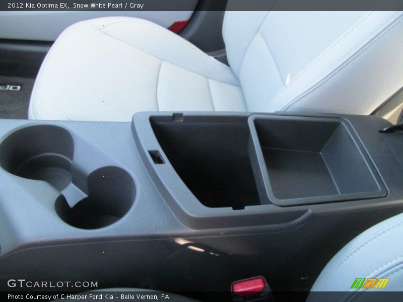 Snow White Pearl / Gray 2012 Kia Optima EX