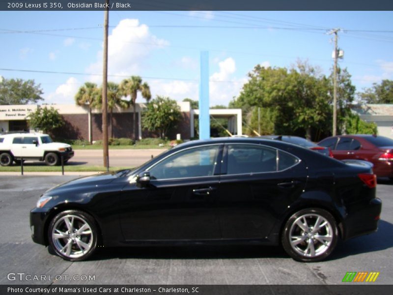 Obsidian Black / Black 2009 Lexus IS 350