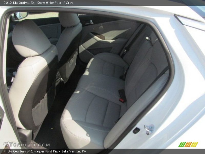 Snow White Pearl / Gray 2012 Kia Optima EX
