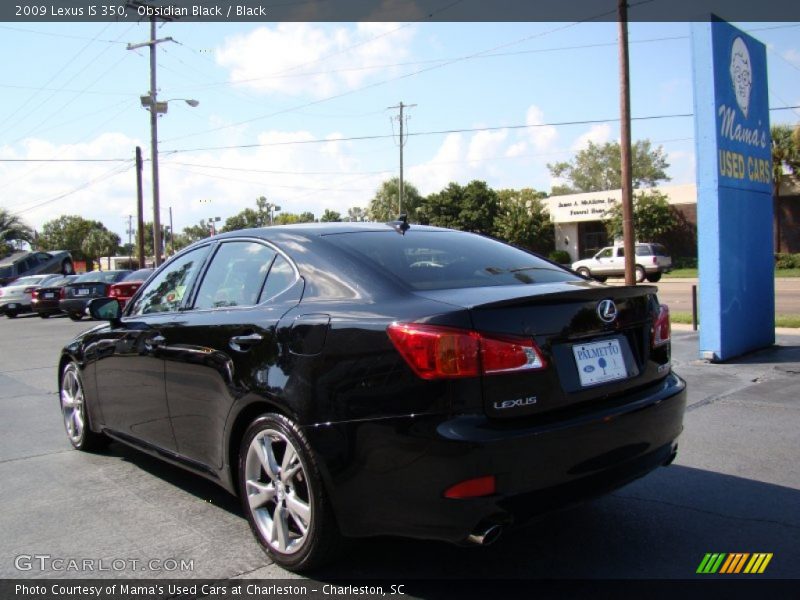 Obsidian Black / Black 2009 Lexus IS 350