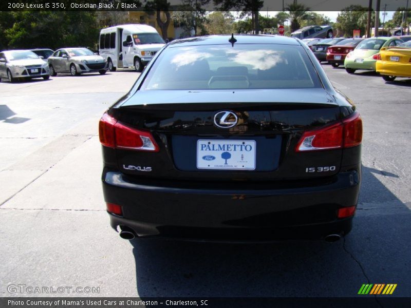 Obsidian Black / Black 2009 Lexus IS 350