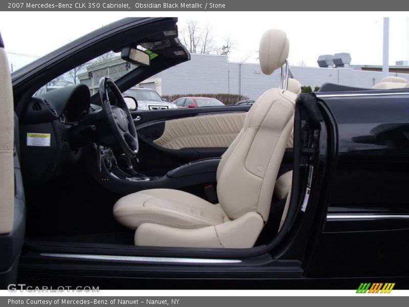 Obsidian Black Metallic / Stone 2007 Mercedes-Benz CLK 350 Cabriolet