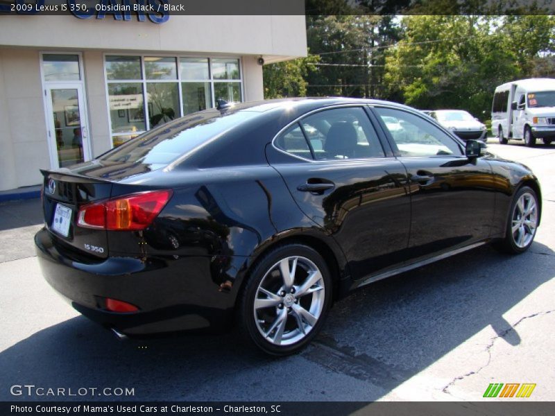 Obsidian Black / Black 2009 Lexus IS 350