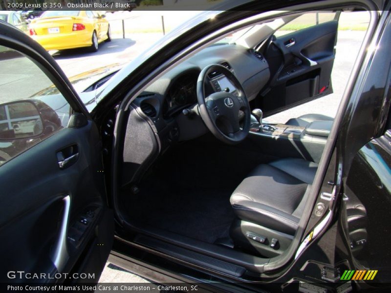 Obsidian Black / Black 2009 Lexus IS 350