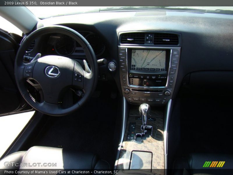 Obsidian Black / Black 2009 Lexus IS 350