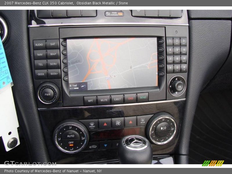 Obsidian Black Metallic / Stone 2007 Mercedes-Benz CLK 350 Cabriolet